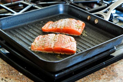 Pan Grilled Salmon Pan Grilled Salmon
