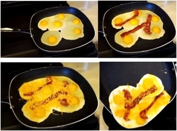Granite Rock Pan Bacon, Cheese and Egg Fry Test Granite Rock Pan Bacon, Cheese and Egg Fry Test