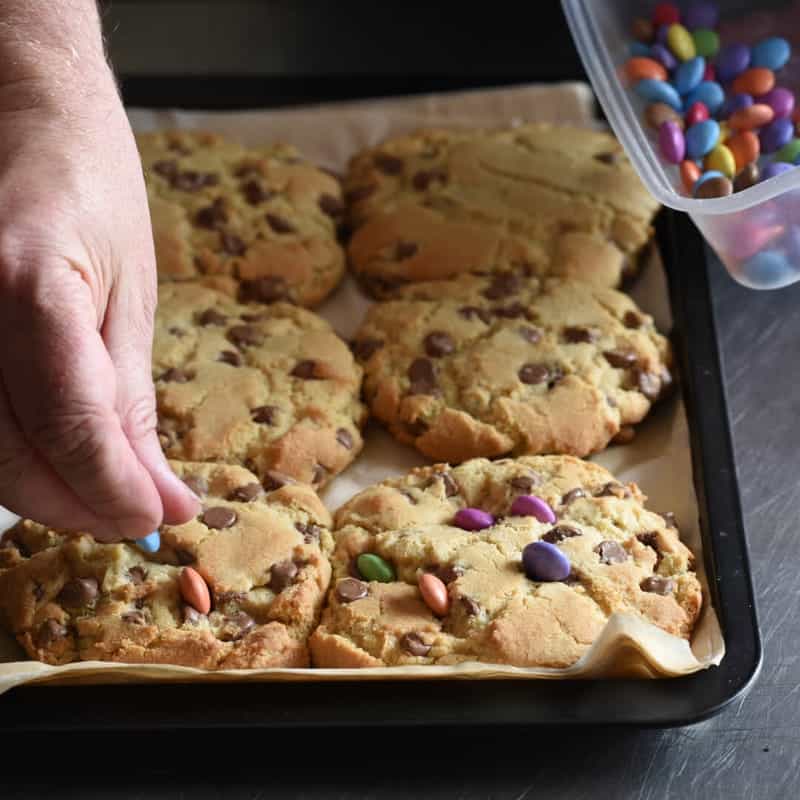 Giant Chewy Chocolate Chip Cookie Steps Giant Chewy Chocolate Chip Cookie Steps