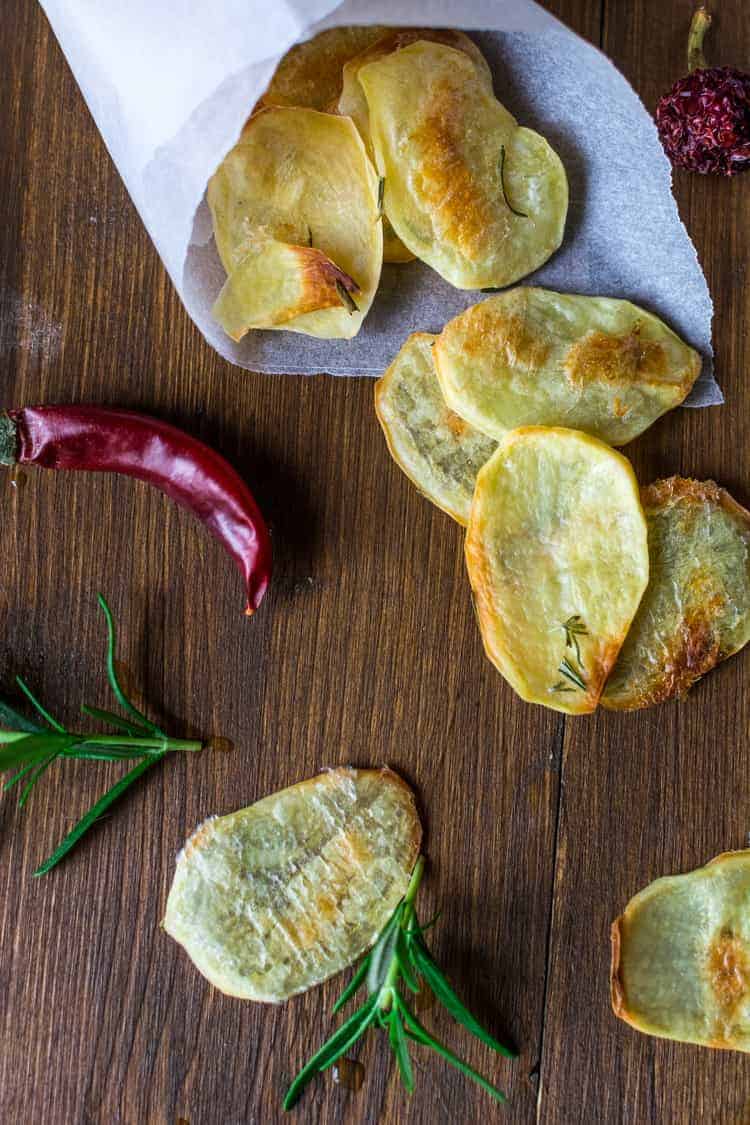 oil free potato chips Homemade Potato Chips Recipe