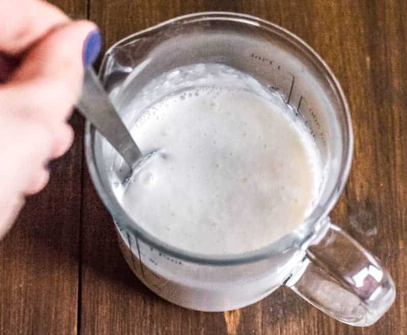 Make Buttermilk by mixing in sour cream Make Buttermilk