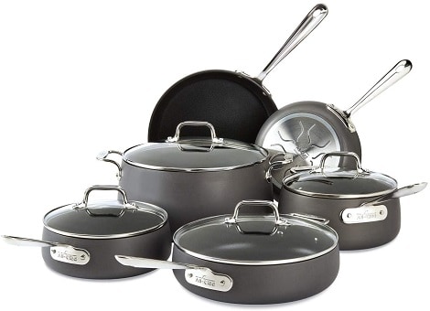 All Clad Ha1 Hard Anodized Nonstick Cookware Set All Clad Ha1 Hard Anodized Nonstick Cookware Set